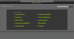 Desktop Screenshot of adakarir.com